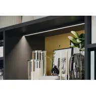 Profilis LED išorinis 2102 aliuminis L3000mm, nerūdijančio plieno spalva