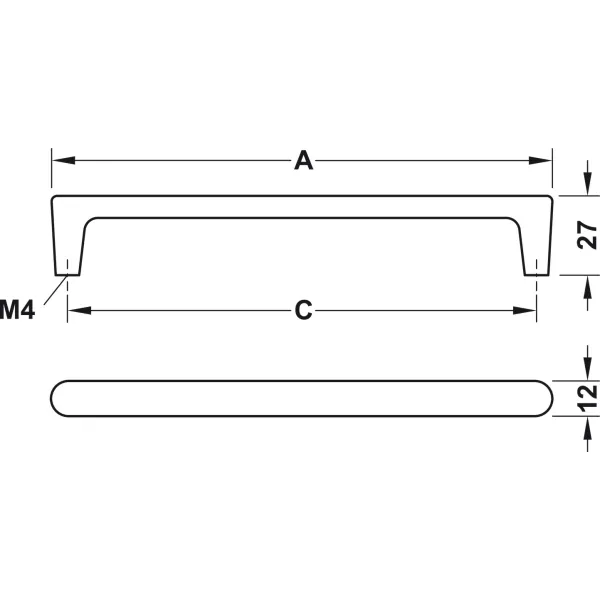 Furniture handle, Handle with base, zinc alloy