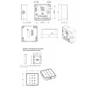Spynelė elektroninė MIFARE1 MINI 61x61x22mm, juoda su klaviatūra