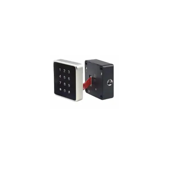 Spynelė elektroninė MIFARE1 MINI 61x61x22mm, juoda su klaviatūra