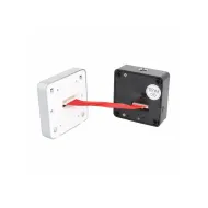 Invis. Mifare1 Lock "Mini" W/Card Reader & Code Panel, ABS, Black, 61x61x22mm SISO DK logo No Accessories, No Striker or Batteries