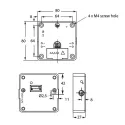 Spynelė elektroninė MIFARE1 80x80x27mm, juoda