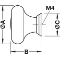 Furniture knob, Traditional