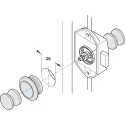 Rose, for Push-Lock, for plate thickness 16mm