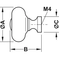 Furniture knob, Traditional