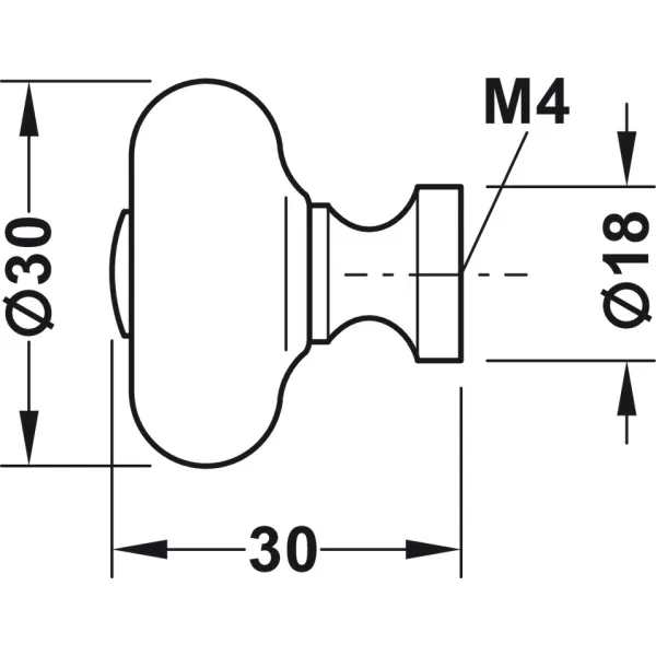 Furniture knob, Traditional