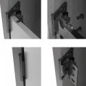 Cabinet hinge "Easy", for inset doors, 14-16mm, chrome plated