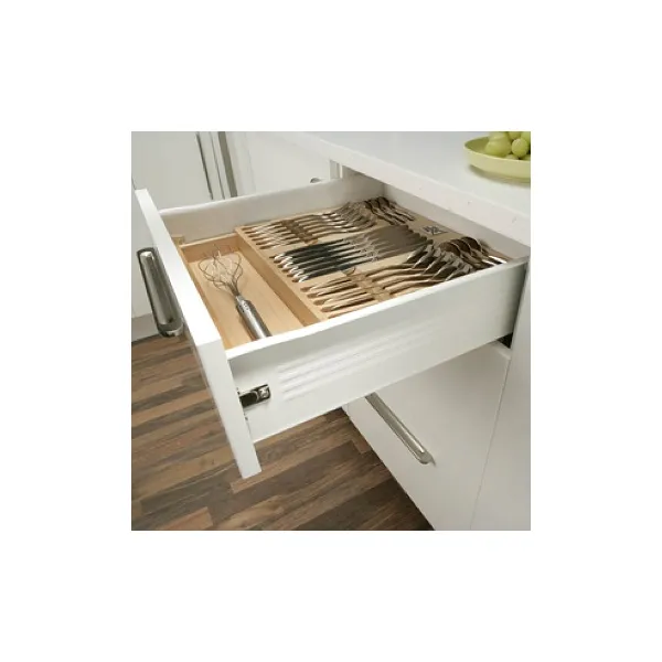 Drawer sides METALBOX L350mm H118mm white