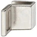 Rankenėlė stiklo durelėms 28x20x20mm, nikelio spalva