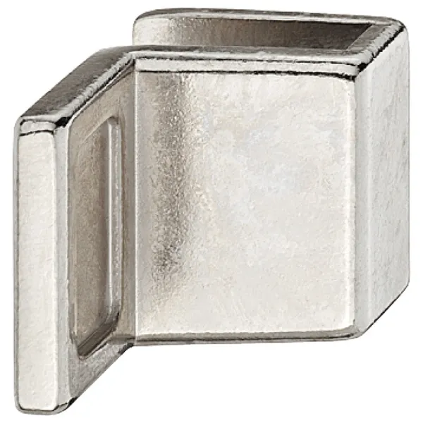 Rankenėlė stiklo durelėms 28x20x20mm, nikelio spalva