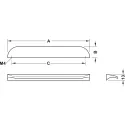 Rankenėlė CC160mm, L178mm, chromas