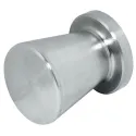 Rankenėlė vieno taško stiklui klijuojama Ø16mm, H20mm, nerūdijančio plieno spalva