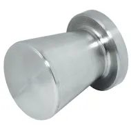 Rankenėlė vieno taško stiklui klijuojama Ø16mm, H20mm, nerūdijančio plieno spalva