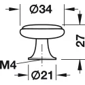 Furniture knob, Traditional