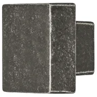 Rankenėlė vieno taško 30x30mm, H22mm, sendinto alavo spalva