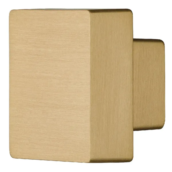 Rankenėlė vieno taško 30x30mm, H22mm, šlifuoto žalvario spalva