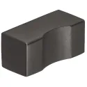 Rankenėlė 20210, vieno taško, 12x12mm, H25mm, matinė juoda spalva