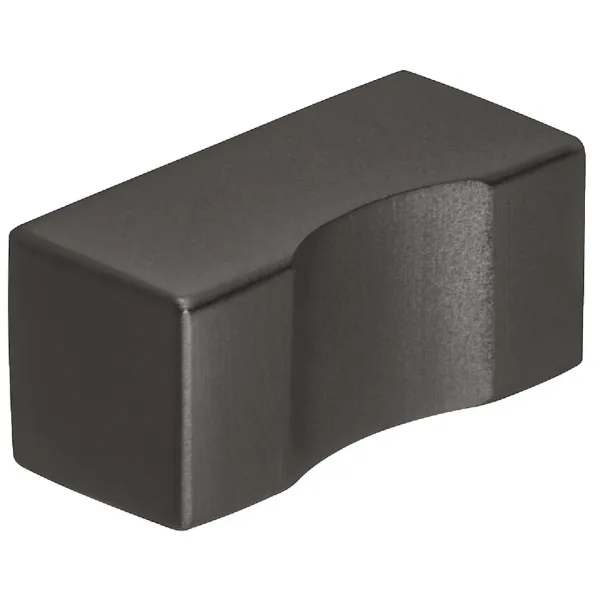 Rankenėlė 20210, vieno taško, 12x12mm, H25mm, matinė juoda spalva