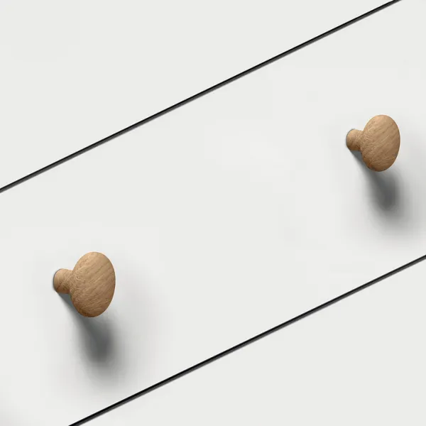 Rankenėlė medinė 91672 Ø32mm, juoda