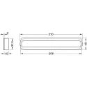 Inset handle, For glue fixing 