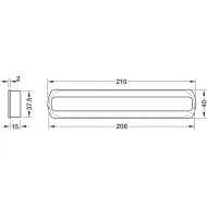 Inset handle, For glue fixing 