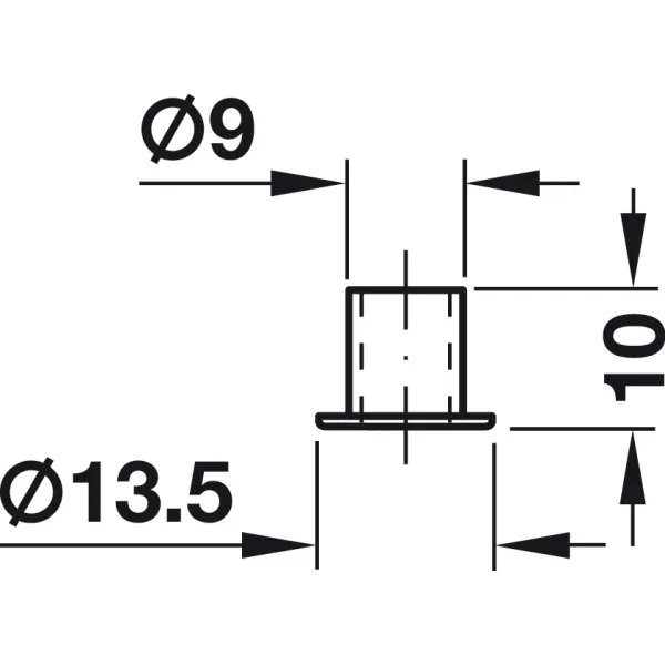 Locking socket, For push-button cylinder