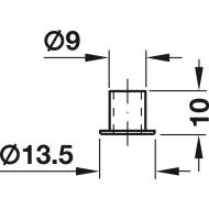 Locking socket, For push-button cylinder