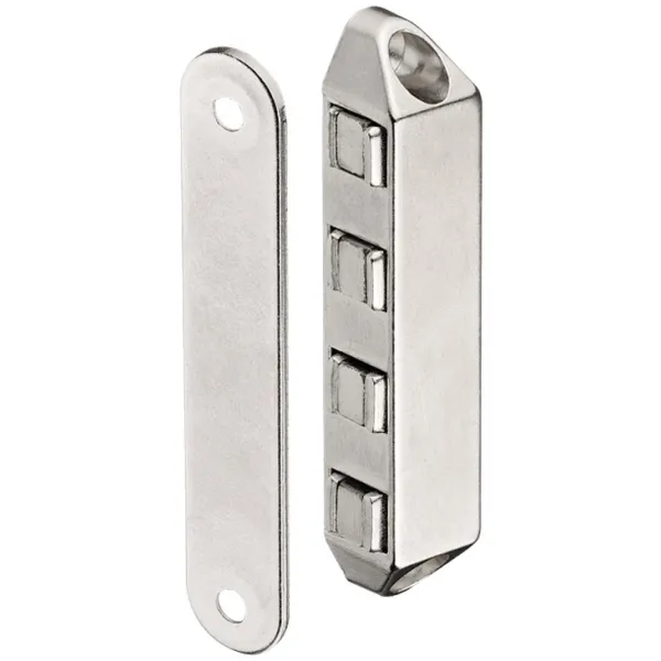Magnetic catch, pull 8kg, for screw fixing, square