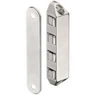 Magnetic catch, pull 8kg, for screw fixing, square