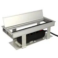 Tray for power distributing unit "PUNTA S", 78x93x264mm, aluminum