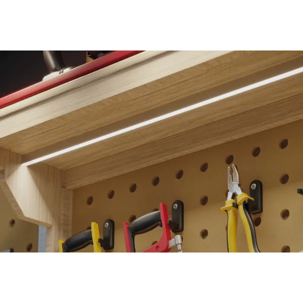 Profile for under mounting, Häfele Loox5 profile 2103 for 8mm LED strip lights