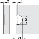 Flap hinge, Opening angle 270°