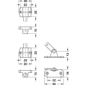 Mechanizmas STAR-STOP durelių nuleidimo L292mm, dešinė