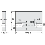 Lid hinge, Soft-close, for small lids