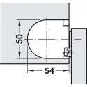 Lid hinge, Soft-close, for small lids