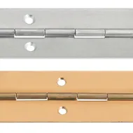 Piano hinge, for screw fixing, stainless steel