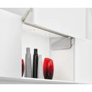 Double flap lift-up fitting, Free fold for flaps made from wood or with aluminium frame