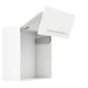 Double flap lift-up fitting, Free fold for flaps made from wood or with aluminium frame