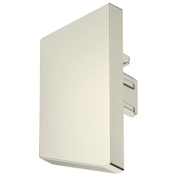 Dangteliai LED profiliui 2104 nerūdijančio plieno spalva,