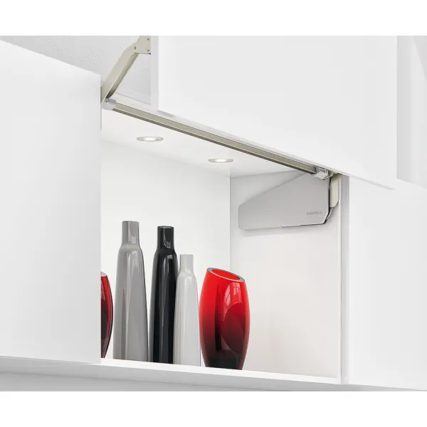 Double flap lift-up fitting, Free fold for flaps made from wood or with aluminium frame