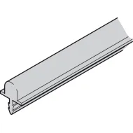 Running track, Bottom, single running, for grove mounting and press fitting with harpoon rib