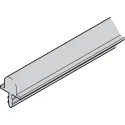 Running track, Bottom, single running, for grove mounting and press fitting with harpoon rib