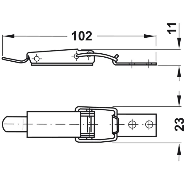 Fiksatorius stalui 102mm, cinkas