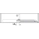 Sliding door fitting, Häfele Slido F-Flush52 20A