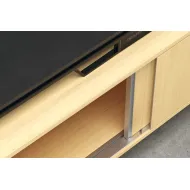 SDS SLido F-Flush52 20A medinėms 2 durims L900mm, anoduota juoda