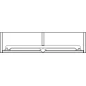Sliding door fitting, Häfele Slido F-Flush52 20A