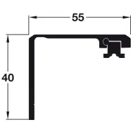 Connector profile, For 1 pivot sliding door