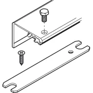 Connector profile, For 1 pivot sliding door