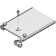 Connector profile, For 2 pivot sliding doors