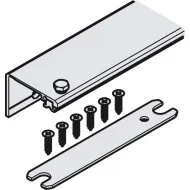 Connector profile, 2-piece set, for 1 pivot sliding door